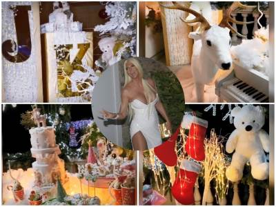  KARLEUŠINA NOVOGODIŠNJA ČAROLIJA: Ogromni irvas, klavir prepun slatkiša, okićeni kamin, a tek jelku da vidite! (FOTO) 