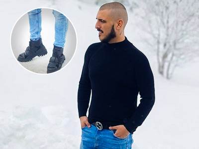  DUGUJE MILION I PO, A NOSI ČIZME OD 700 EVRA: Darko Lazić pozirao na snegu, a svi gledaju u njegovu  