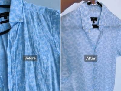  UZ OVAJ DOMAĆI SPREJ VIŠE NIKAD NEĆETE MORATI DA PEGLATE: 3 sastojka, 5 minuta i odeća je kao ispeglana! 