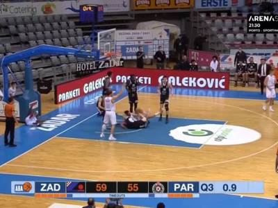  PARTIZANOVOM IGRAČU PROTIVNIK PAO NA GLAVU! Strašna povreda Zagorca, izašao iz igre i nije se vraćao 