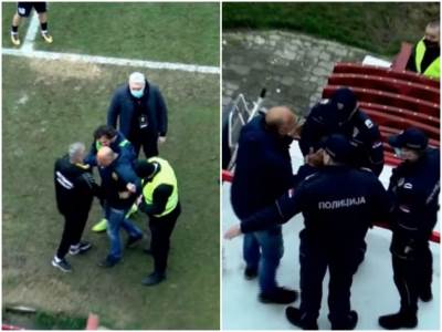  skandal na terenu fudbal srbija 