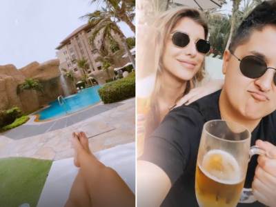  SKINULA SE, PA NAZDRAVLJALA SA KOLEGINICOM: Marija Šerifović uživa pored bazena, otkrila i ko joj pravi društvo! (FOTO) 