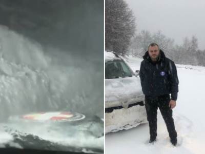  golija srbija putnici zavejani u autu 