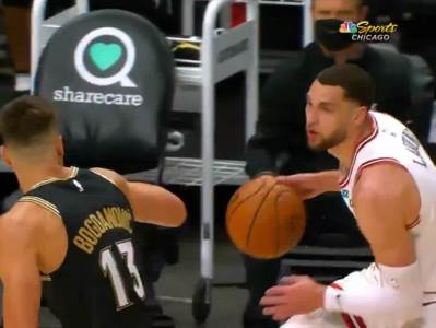  KAKVA PROZIVKA ZA BOGDANA! Bek Čikaga ga "prošetao", pa mu dobacio da svi čuju!  nba kosarka 