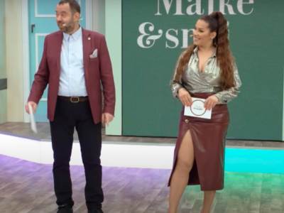  seka aleksić voditeljka pevačica dekolte šlic 