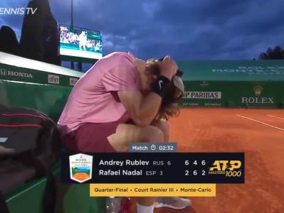  nadal poražen od mladog Rusa Andreja Rubljova 