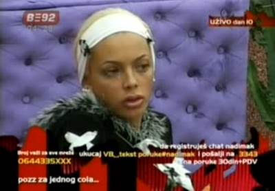  Pobjednica Velikog brata 2008. Mimi Đurović 