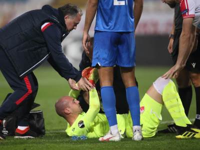  fk crvena zvezda kapiten povreda 