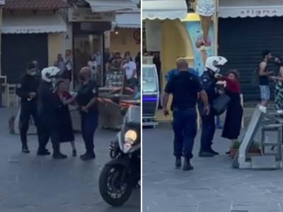  policija vukla zenu po ulici 