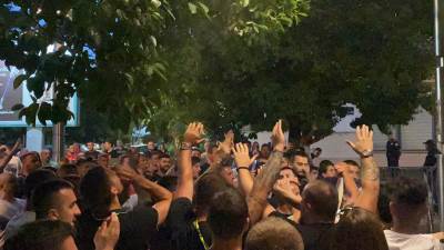  protest zbog hapsenja jovanovica podgorica 