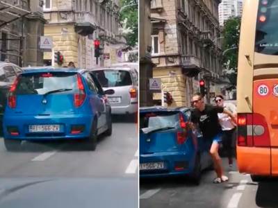  svadja u saobracaju vikao na zenu pa bjezao od nje 
