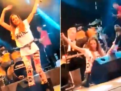  severina pad na koncertu 