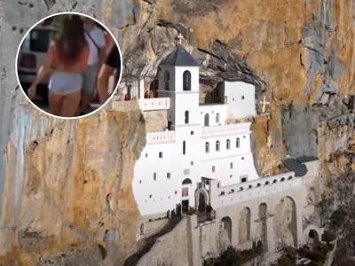  manastir ostrog oblacenje djevojka u sorcu u manastiru 