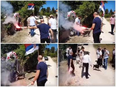  jurili psa na svadbi u uzicu 