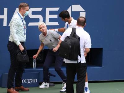  novak djokovic linijski sudija us open 