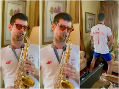  djokovic svira saksofon 
