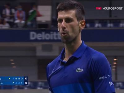  novak djokovic psuje na us openu 