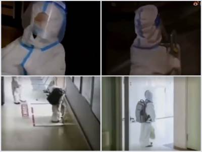  djecak iz kine u zastitnom odijelu 
