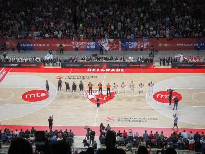  crvena zvezda stark arena evroliga utakmica 