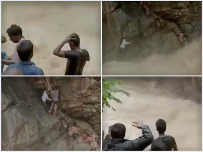  Nekoliko muškaraca uspelo je da spasi ženu sa bebom u Indiji 