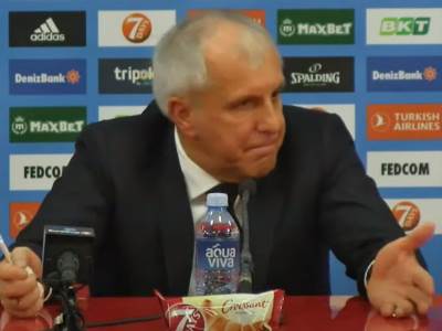  zeljko obradovic nakon pobjede partizana 