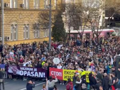  eko protest zbog zagadjenosti vazduha u beogradu 