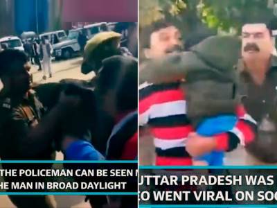  indija policija tuce covjeka sa djetetom 