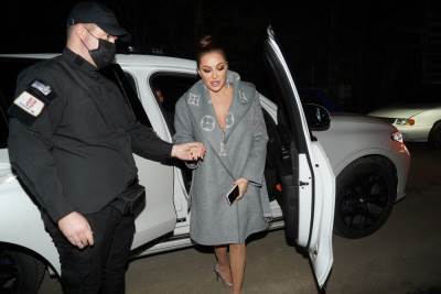  ceca raznatovic srebrna haljina i skupi kaput 