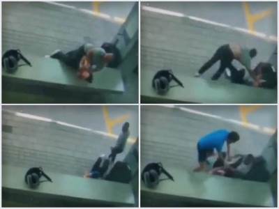  muskarac pokusava da zadavi zenu pertlama na autobujskoj stanici u majamiju 