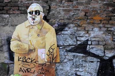  Sramota: Uništili mural sa likom Branka Ćopića 