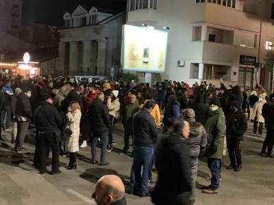  protest u podgorici protiv manjinske vlade 