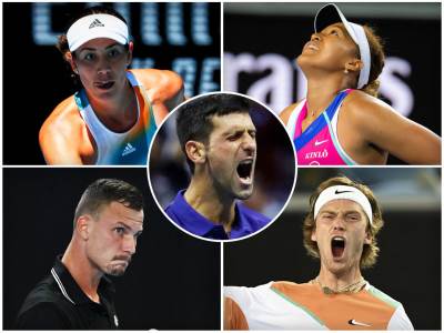  Djokovic Osaka Rubljov Mugruza Fucovic 