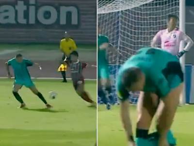  nikola komazec stavio sorc na glavu dok je slavio gol video 