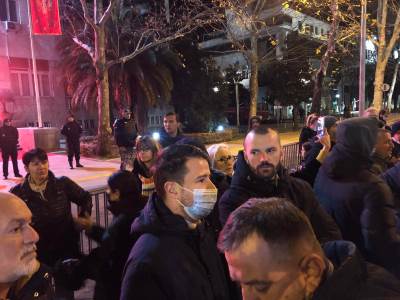  protest u podgorici spajic i milatovic 