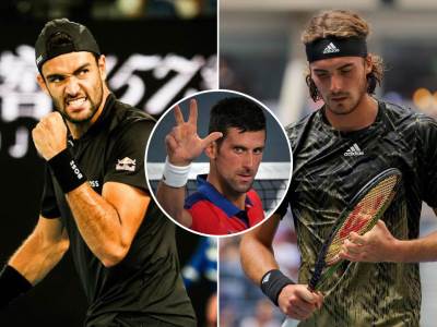  Novak Đoković, Mateo Beretini, Stefanos Cicipas 
