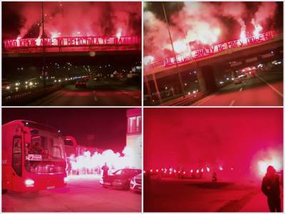  navijaci zvezde predivno docekali fudbalere 