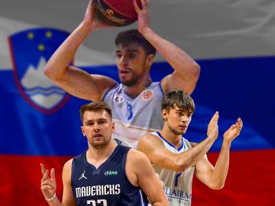  Nejc Klavžar Urban Klavžar i Luka Dončić 