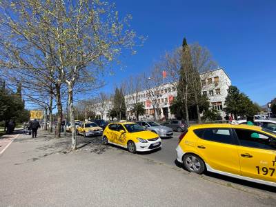 protest taksista podgorica 