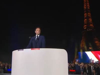  makron pobjednicki govor 
