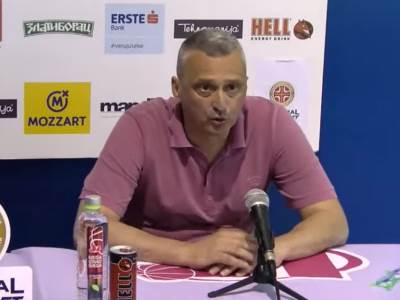  Trener Crvene zvezde Dejan Radonjić bio je vidno nezadovoljan onim što je njegov tim prikazao na meč 