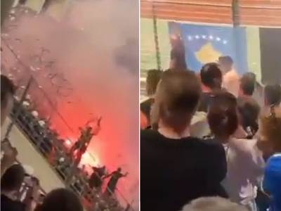  haos na utakmici kosova i grcke 