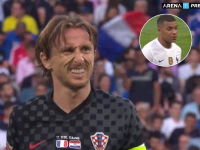  Luka Modrić je u petom minutu pogodio sa "kreča" i doneo pobedu svojoj reprezentaciji 