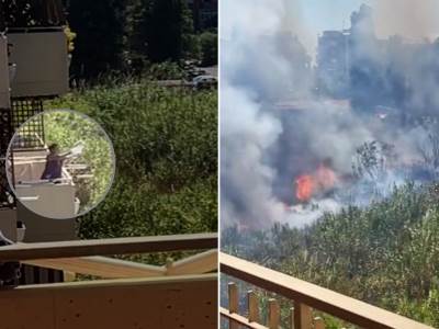  zena gasila pozar bokalom vode 