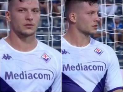  luka jović bijesan na utakmici 