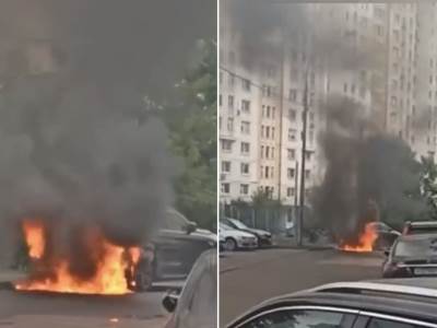  Zapaljeno vozilo pripadnika Generalštaba 