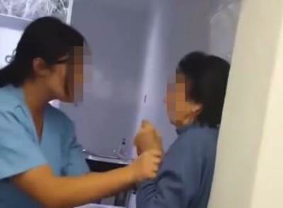  horor snimak iz doma za stare u peci medicinske sestre se izivljavale nad staricom  