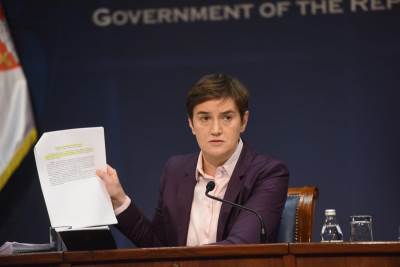  Oglasila se premijerka Srbije Ana Brnabić 