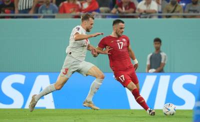  Filip Kostić pričao sa novinarima posle ispadanja sa Svetskog prvenstva. 