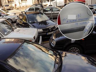  VIDEO KO JE UDARIO KOMŠIJIN AUTO, PA BRZO NAPISAO PORUKU: Kada vidite i kako šokiraćete se - nek' mu je Bog u pomoći 