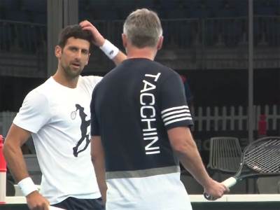 novak djokovic na treninzima u australiji    novak djokovic na treninzima u australiji
